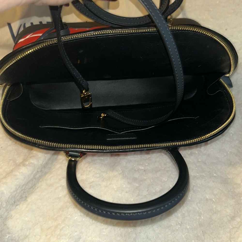 Louis Vuitton Malletage Alma PM Rouge Like NEW - Picture 8 of 9